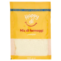 Happy Dì Mix Di Formaggi Grattugiati 150 g