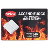 Selex Accendifuoco Cubetti 40 Pezzi