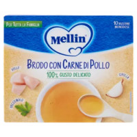 MELLIN Brodo Di Pollo (10 Bustine Monodose Da 5g) 50 g