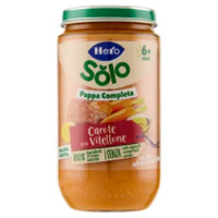 Hero Solo Pappa Completa Carote Con Vitellone 235 g