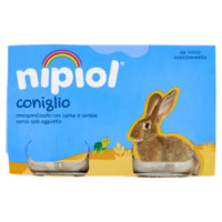 Nipiol Coniglio Omogeneizzato Con Carne e Cereale 2 x 120 g
