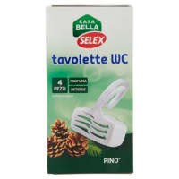 Selex Deodorante WC Tavoletta Pino 4 Pezzi