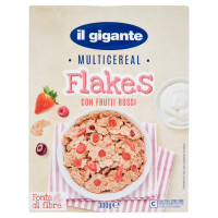 IL GIGANTE Multicereal Flakes Con Frutti Rossi 300 g