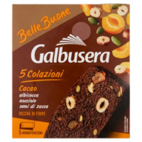 Galbusera BelleBuone 5 Colazioni Cacao Albicocca Nocciole Semi Di Zucca 5 x 40 g