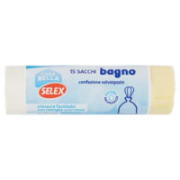 Selex Casa Bella Sacchi Pattumiera Bagno Profumati Con Maniglie Cm 45X45 15 Pezzi