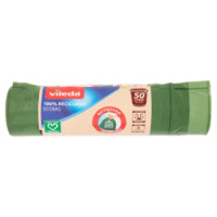 Vileda Sacco Immondizia Ecobag 100% Riciclato Da 50lt, 12 Sacchi