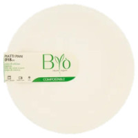 Biò Piatti Piani Ø18cm Polpa Di Cellulosa 25 Pz