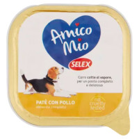 Selex Amico Mio Cane Paté Con Pollo Con Pezzi 300 g