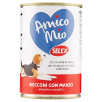 Selex Amico Mio Cane Bocconi Con Manzo 415 g