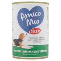 Selex Amico Mio Cane Bocconi Con Manzo e Verdure 415 g