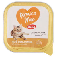 Selex Amico Mio Gatto Paté Con Anatra Con Pezzi 100 g