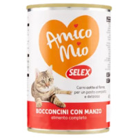 Selex Amico Mio Gatto Bocconcini Con Manzo 415 g