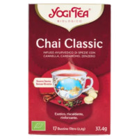 Yogi Tea Chai Classic Bio Infuso Ayurvedico Di Spezie Con Cannella, Cardamomo e Zenzero - 37,4g