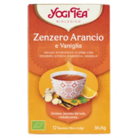 Yogi Tea Zenzero Arancio Bio Infuso Ayurvedico Di Erbe Con Zenzero, Scorza D'arancia, Vaniglia-30,6g