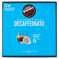 Caffè Vergnano 1882 Decaffeinato Cialde Compostabili 50 x 6,94 g