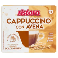 Ristora Cappuccino Con Avena Capsule Compatibili Con Macchine Nescafè Dolce Gusto 10 x 14 g