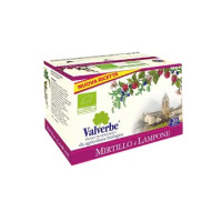 INFUSO MIRTILLO/LAMPONE BIO VALVERBE 20 FILTRI GR.30