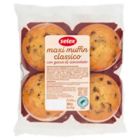 Selex Muffin Con Gocce Di Cioccolato 4x75 g