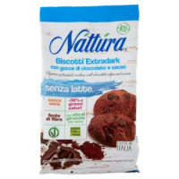 Náttúra Biscotti Extradark Con Gocce Di Cioccolato e Cacao Bio 250 g