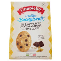 Campiello Il Frollino Del Buongiorno Con Cornflakes, Fiocchi Di Avena e Cioccolato 600 g
