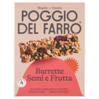 Poggio Del Farro Barrette Semi e Frutta 4 x 25 g
