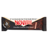 Novi Fondentenero 72% Cacao Cioccolato Fondente Extra Amaro 25 g