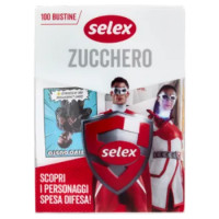 Selex Zucchero Bianco 100 Bustine Da 4 g
