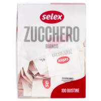 Selex Zucchero Bianco 100 Bustine Da 4 g
