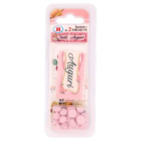 Rebecchi Spumette Rosa + N.2 Targhette Tanti Auguri 15 g