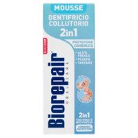 Biorepair Mousse Dentifricio Collutorio 2in1 Protezione Combinata 75 Ml
