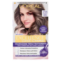 L'Oréal Paris Excellence Cool Creme Colorazione Triplo Trattamento Biondo Ultra Freddo 7.11
