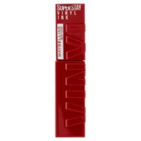 Maybelline New York Rossetto a Lunga Tenuta Effetto Vinilico Superstay Vinyl Ink 125 Keen