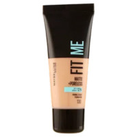 Maybelline New York Fondotinta Fit Me Matte&Poreless, Finish Opacizzante, 130 Buff Beige 30 Ml
