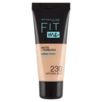 Maybelline New York Fondotinta Fit Me Matte&Poreless, Finish Opacizzante, 230 Natural Buff