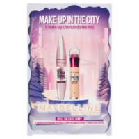 Maybelline New York Make-Up In The City Mascara Ciglia Sensazionali + Cancella Età 01 + Pochette