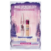 Maybelline New York Make-Up In The City Mascara Ciglia Sensazionali + Cancella Età Nude02 + Pochette