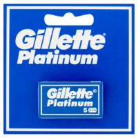 Gillette Lamette Di Ricambio Per Rasoio Da Uomo Platinum, 5 Ricariche