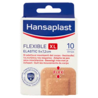 Hansaplast Flexible XL Elastic 5x7,2 Cm 10 Pz