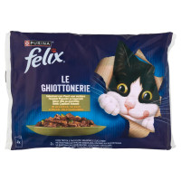 FELIX Le Ghiottonerie Selezioni Con Pesci Con Verdure In Gelatina Trota, Salmone 4x85g