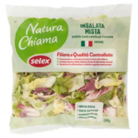 Selex Natura Chiama Insalata Mista Lavata e Pronta Per Il Consumo 200 g
