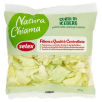 Selex Natura Chiama Cuori Di Iceberg Lavati e Pronti Per Il Consumo 250 g