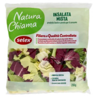Selex Natura Chiama Insalata Mista Lavata e Pronta Per Il Consumo 200 g