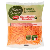 Selex Natura Chiama Carote Julienne Lavate e Pronte Per Il Consumo 200 g