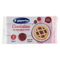 IL GIGANTE Crostatine Con Confettura Di Ciliegia 6 x 40 g