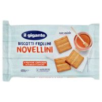 IL GIGANTE Biscotti Frollini Novellini Con Miele 400 g