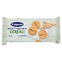 IL GIGANTE Biscotti Frollini Ai Cereali 2 x 250 g