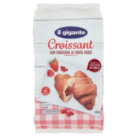 IL GIGANTE Croissant Con Farcitura Ai Frutti Rossi 6 x 50 g
