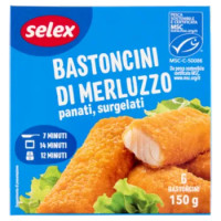 Selex Bastoncini Di Merluzzo Panati Surgelati 6x25 g