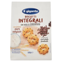IL GIGANTE Biscotti Integrali Con Gocce Di Cioccolato 500 g