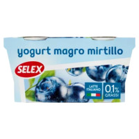 Selex Yogurt Magro Mirtillo Nero 2x125 g